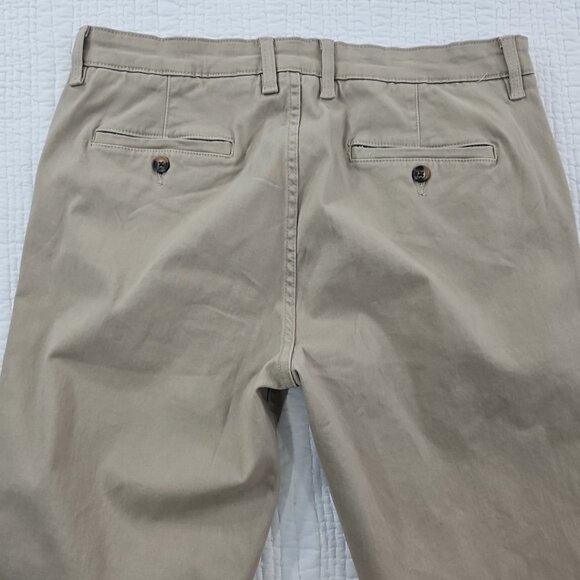 Elliot Mulryan Fine Stretch Chino Pants Men's 32x32 Khaki Straight Leg NWT NEW - Picture 10 of 16
